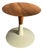 Late 20th Century Post-Modern "Turn" Side Table / Stool, Attributed to Patty Johnson for Keilhauer, Walnut & White Enamel For Sale