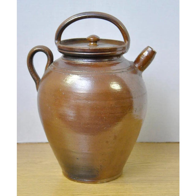 Vintage French Stoneware Pot For Sale - Image 4 of 9