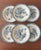 Vintage Dessert Plates with Chardon Pattern from Gien, 1940s, Set of 6 For Sale - Image 10 of 10