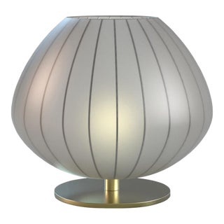 1990s Bloom Accent Table Lamp - Weathered Brass For Sale