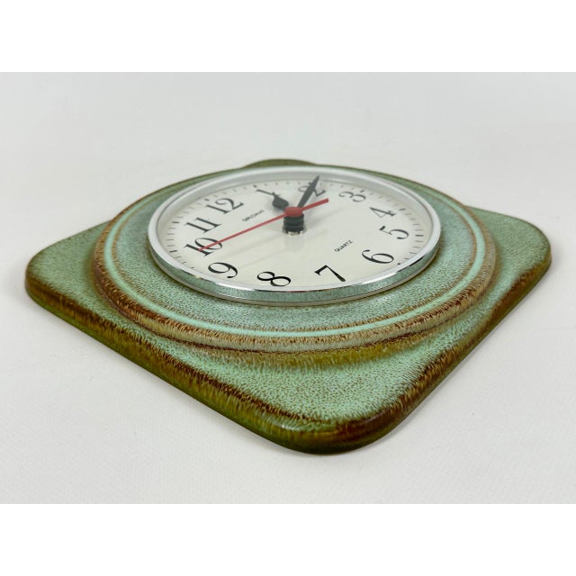 Ceramic Kitchen Wall Clock from Diplomat, 1960s, in Flawless conditions. Designed 1960 to 1969 This piece has an...