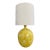 1960s Large Midcentury Yellow Drip Glaze Table Lamp For Sale