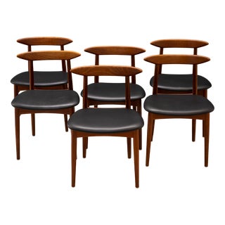 Dining Chairs in the style of of Kurt Østervig, Denmark, 1960s, Set of 6 For Sale