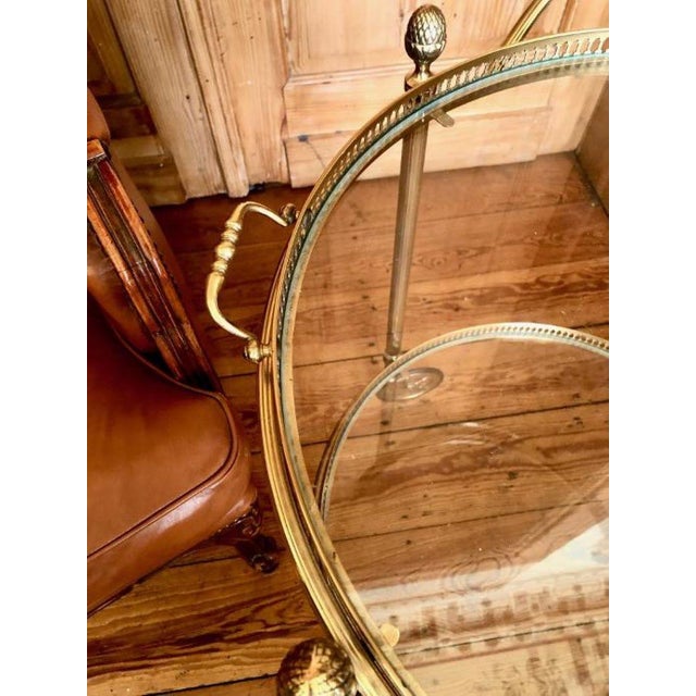 Vintage Brass Serving Trolley, 1950s For Sale - Image 11 of 18