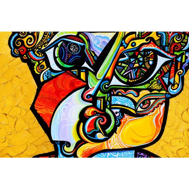 Alexander Arshansky Cubist Painting "Pending Review" For Sale - Image 4 of 4