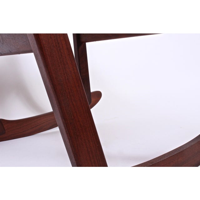 Wood Ynge Ekstrom Rosewood Rocking Chair, 1960s For Sale - Image 7 of 10