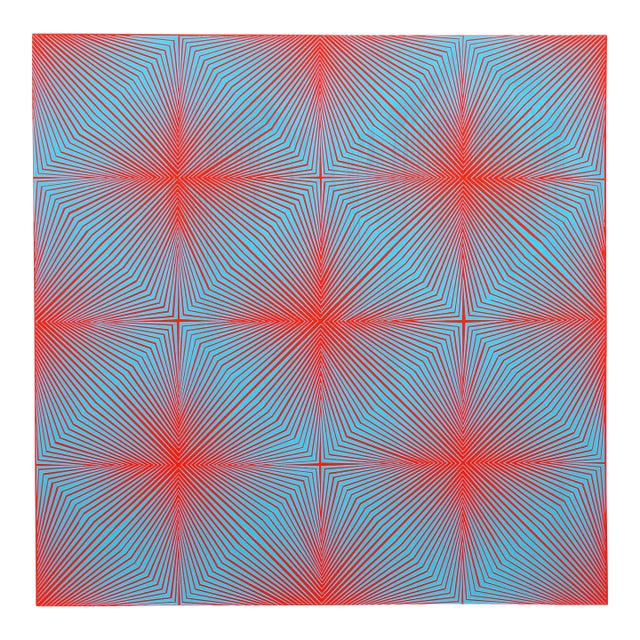 Roy Ahlgren, "Galaxy Vi", Op Art Screenprint For Sale