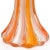 Mid-Century Modern Murano Salviati Barbini 1950s Vintage Orange White Gold Flecks Italian Art Glass Flower Vase For Sale - Image 3 of 6