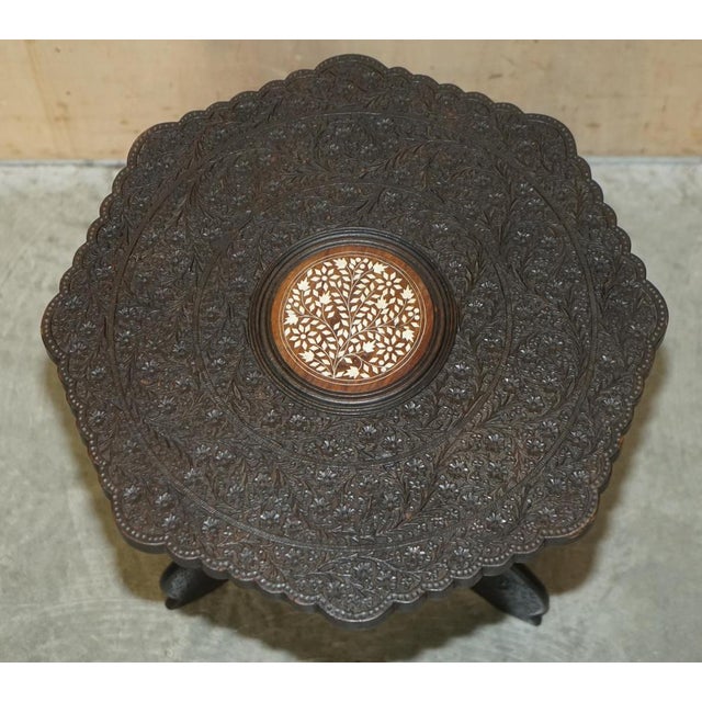 Antique Octagonal Side Table, 1880 For Sale - Image 14 of 18