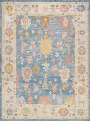 Pasargad Turkish Oushak Wool Area Rug- 9'10" X 13' 1"