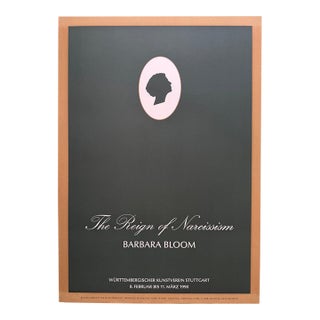 Barbara Bloom, the Reign of Narcissism, 1990, Württembergischer Kunstverein Stuttgart, Original Exhibition Poster, Printed in Germany For Sale