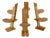 1970’s Set of 6 Gigi Sabadin “Pala” Chairs for Emme For Sale