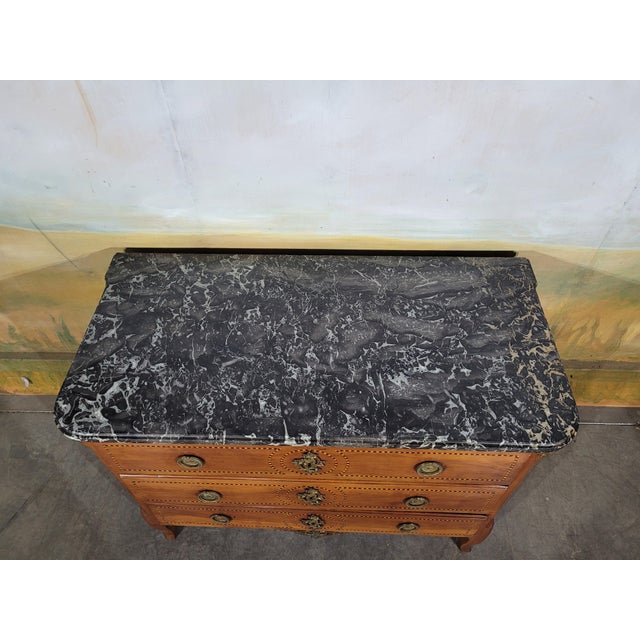 Small Louis Xvi Chest of Drawers in Cherry Wood For Sale - Image 5 of 13