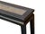 Wood Distressed Rustic Black Lacquer Rattan Narrow Wood Bench Table For Sale - Image 7 of 11