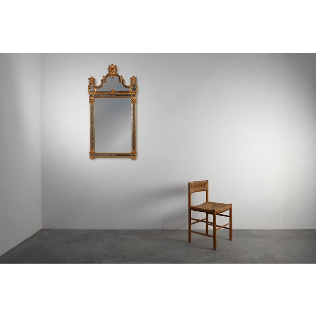 Rococo 20th Century Belgian Rococo-Venetian Mirror in Gilded Wood, 1980s For Sale - Image 3 of 11