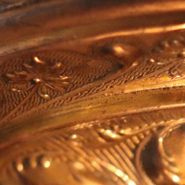Late 19th Century Victorian Brass, Bronze & Crystal Chandelier With Peachblow Hobnail Glass Shade For Sale - Image 16 of 17