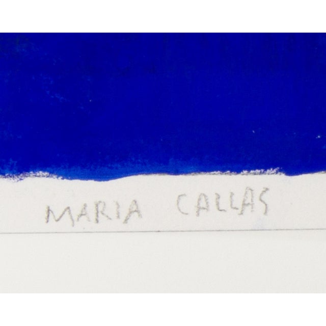 Paper 2021 “Maria Callas” Mixed Media Painting by Andrea Ventura For Sale - Image 7 of 8