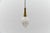 Metal Mid-Century Modern Mouth-Blown Glass and Brass Pendant Lamp, Germany, 1950s For Sale - Image 7 of 11