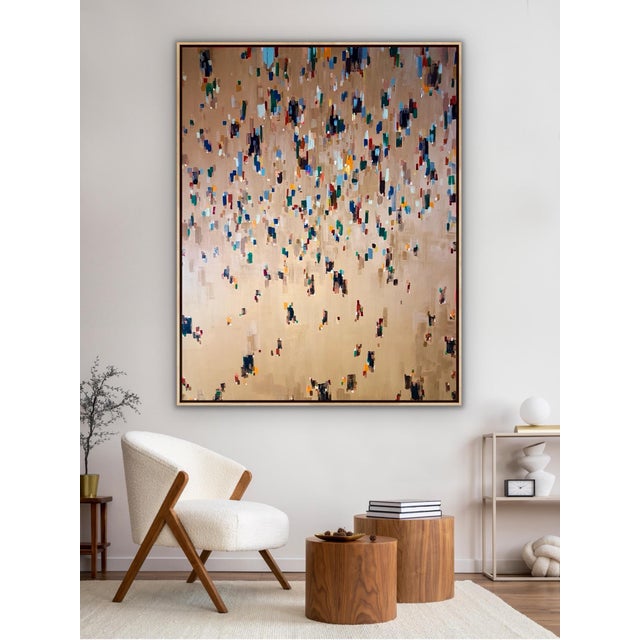 Large Abstract Acrylic Painting Titled Concerto For Sale - Image 9 of 10