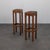 A refined pair of dutch art deco bar stools dating from the 1930s, crafted from solid oak and retaining their original...