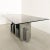 1970s Vintage MCM Paul Evans Cityscape Dining Table – Gunmetal Base, Smoke Glass Top, 1970s For Sale - Image 5 of 12