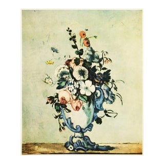 1956 After Cezanne "Vase of Flowers", Vintage Full-Color Print For Sale