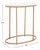 Modern Tage Marble Side Table in White Marble / Gold For Sale - Image 3 of 8