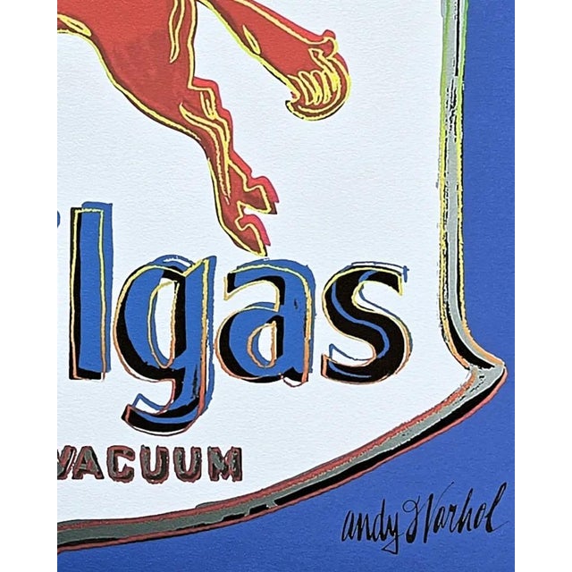 After Andy Warhol, Mobilgas Blue, 1980s, Print For Sale - Image 4 of 6