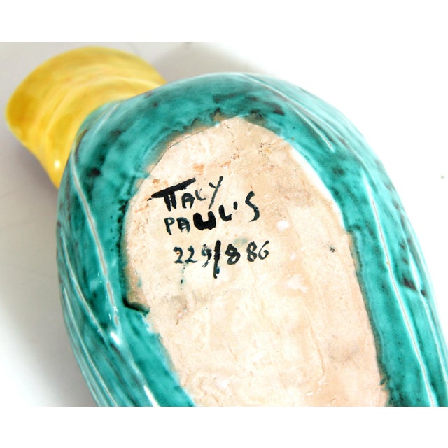 Mid Century Modern Italian Majolica Ceramic Parrot Dish / Bowl For Sale In Providence - Image 6 of 7