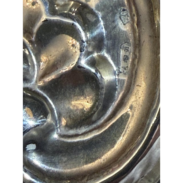 Silver Italian Sterling Silver Dome Photo Frame Late 20th For Sale - Image 8 of 8