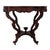 Brown Oversized Antique Rococo Revival Floral Carved Walnut Marble Turtle Top Table For Sale - Image 8 of 10