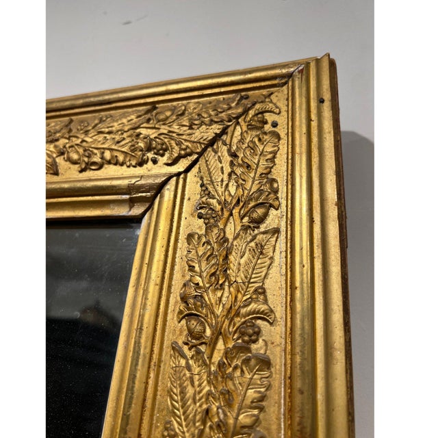 Glass 18th Century French Pair of Restoration Period Mirrors For Sale - Image 7 of 8