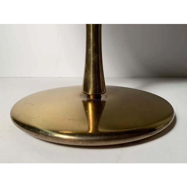 Metal Vintage Brass Table Mirror attributed to Charles Hollis Jones For Sale - Image 7 of 11