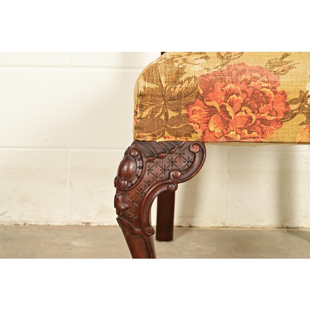 Berkey & Gay Antique Chippendale Carved Walnut Dining Chairs, Set of Four For Sale - Image 9 of 13