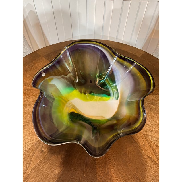 1980s 1980s Michael Hansen Art Deco "Floppy" Centerpiece Bowl For Sale - Image 5 of 9
