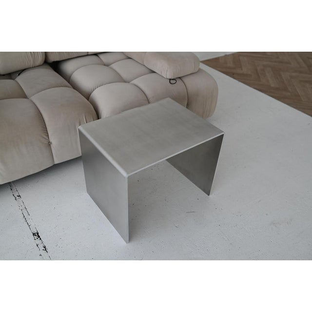 Not Yet Made - Made To Order Minimalist Sculptural Accent Table in Aluminum by Veliento For Sale - Image 5 of 18