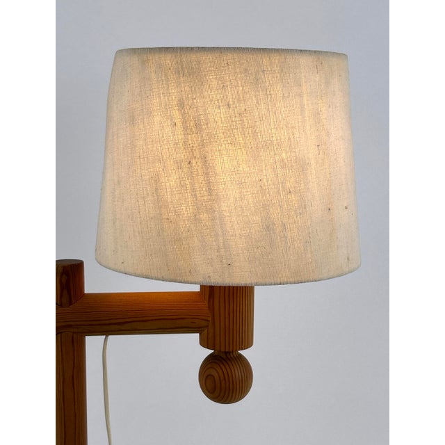 Pine Table Lamp by Uno & Östen Kristiansson for Luxus Vittsjö, 1960s For Sale - Image 14 of 18