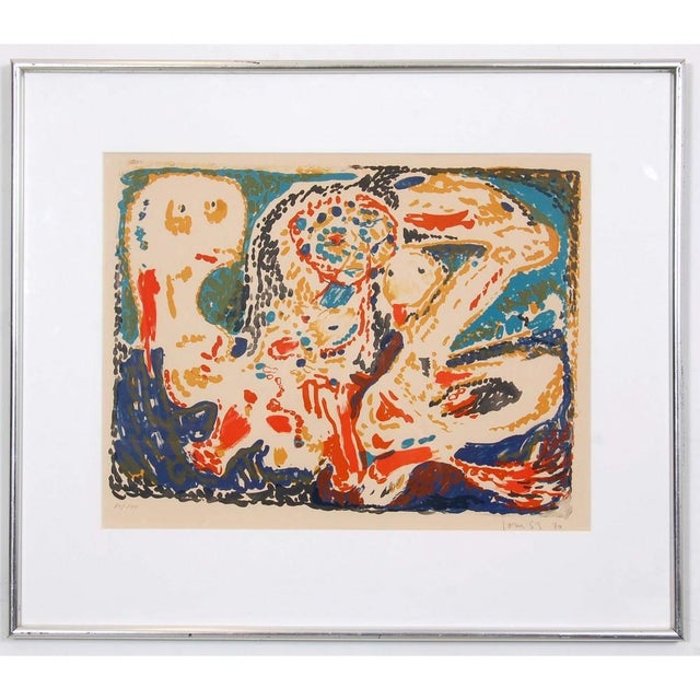 Asger Jorn, Romantic Drama, Lithograph, 1953. For Sale - Image 4 of 4