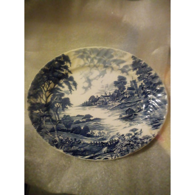 Vintage Late 1950s Genuine Hand Engraving Rigeway Ironstone, Staffordshire, England, 48 Piece Set Serving Dishes. For Sale - Image 9 of 12