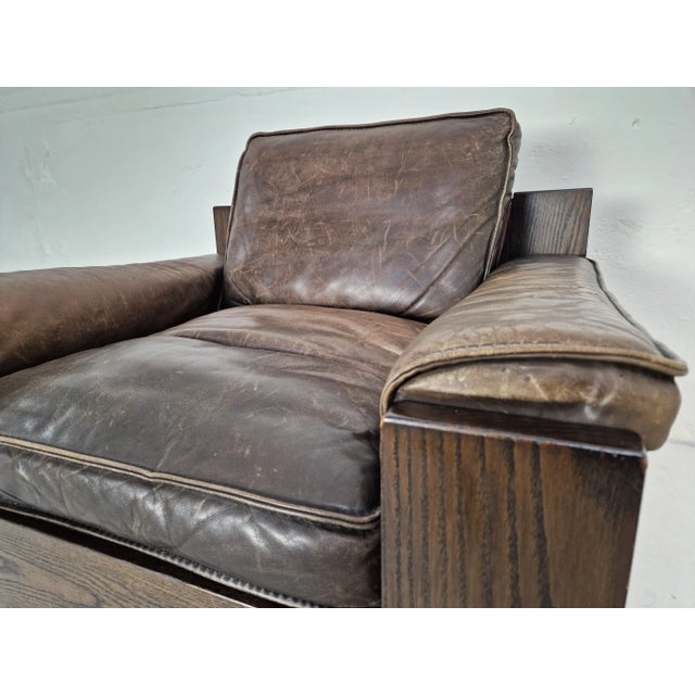 Brown Brutalist Armchair by Harry de Groot for Leolux, 1970s For Sale - Image 8 of 11