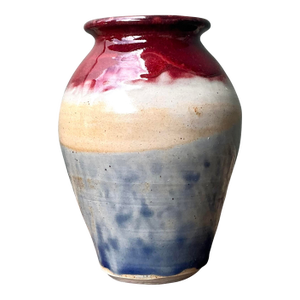 Vintage Original Studio Pottery Tri Stripe Bowl