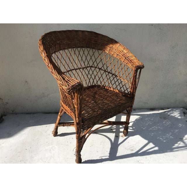 Wicker Armchair, 1960s For Sale - Image 13 of 13