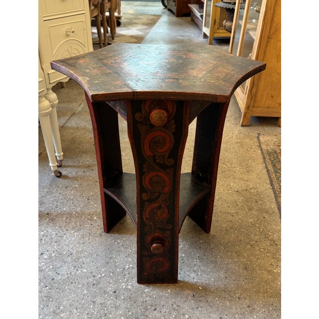 This authentic mid-19th-century Russian tea table is a premier example of pre-industrial “Russian Style” craftsmanship....