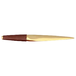 Paperknife with Leather Handle by Carl Auböck, 2000s