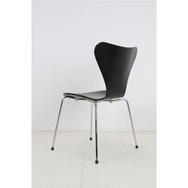Fritz Hansen Black Series 7 Chair by Arne Jacobsen for Fritz Hansen, 1996 For Sale - Image 4 of 13