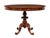 Antique Carved Flame Mahogany Oval Center Table, 1890s For Sale - Image 3 of 9