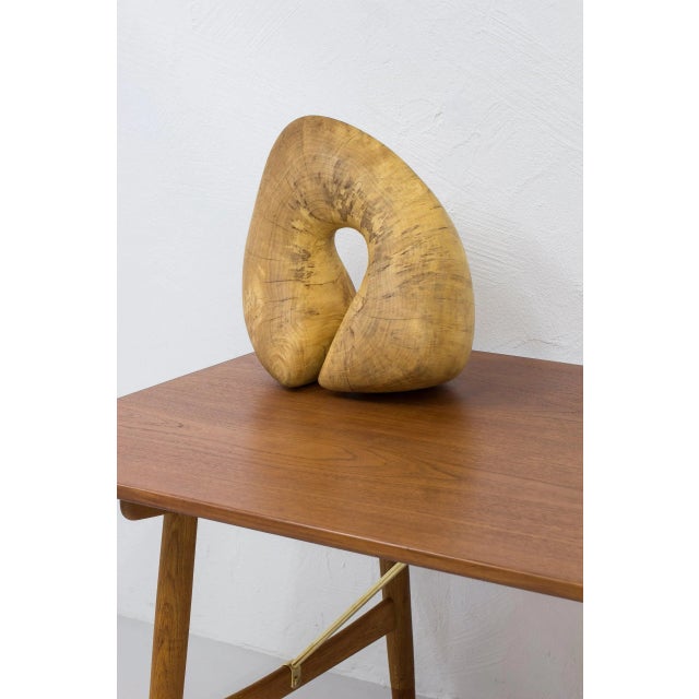 Danish Free Form Sculpture in Maple For Sale - Image 4 of 12