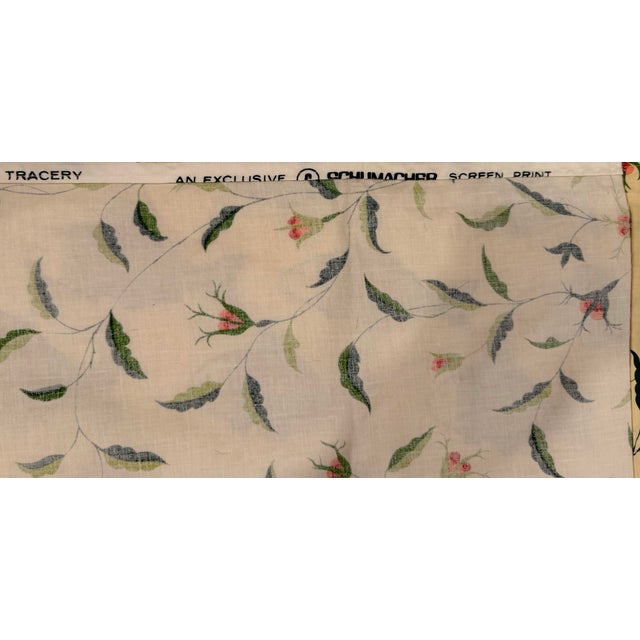 An authentic, beautifully documented vintage screen print from F. Schumacher & Co. This continuous 2-yard cut features the...