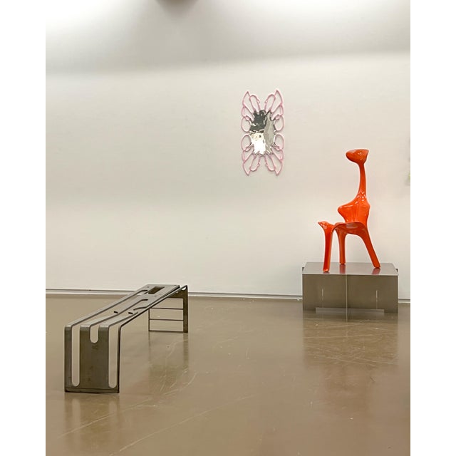 Vintage Pop-Art Floris Chair in Orange Polyester by Günter Beltzig, Germany, 1967 For Sale - Image 6 of 10