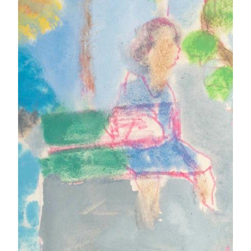 Modern Jochen Michaelis, At the Edgar Quinet Market, Watercolor on Paper For Sale - Image 3 of 7